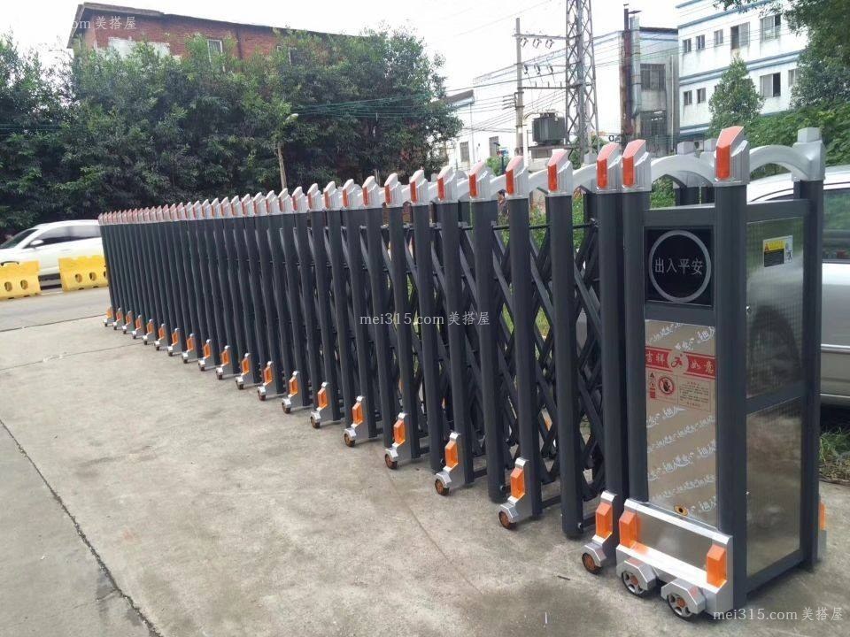 推拉无轨道折叠伸缩门电动伸缩门特点及优势